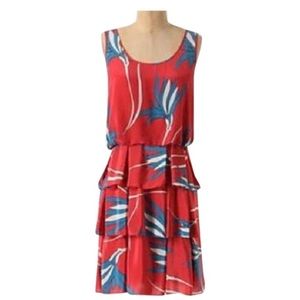 Anthropologie Sariah Ribbon Grass Dress